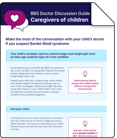 BBS obesity guide for caregivers